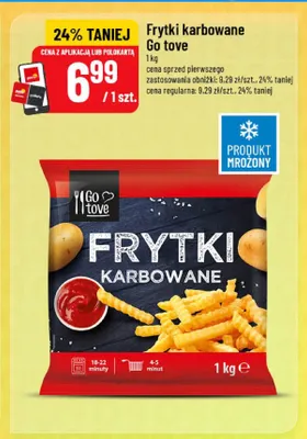 Frytki karbowane Go tove promocja w POLOmarket