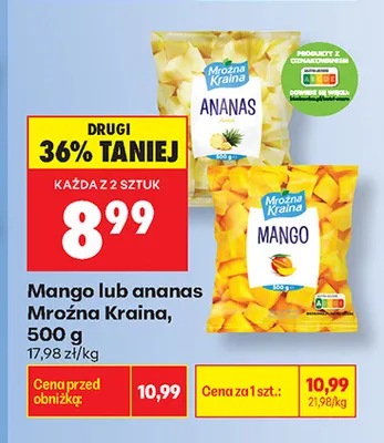Mango mrożone Mroźna Kraina promocja w Biedronka