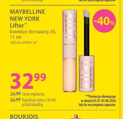 Korektor do twarzy Maybelline New York Lifter promocja w Hebe