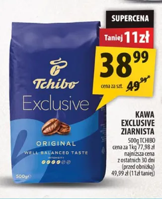 Kawa ziarnista Exclusive Tchibo promocja w Arhelan