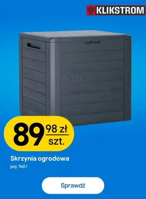 Skrzynia ogrodowa 140 l Klikstrom promocja w Castorama