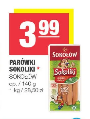 Parówki Sokoliki Sokołów promocja w SPAR