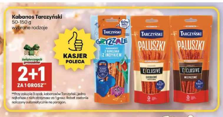 Kabanosy Tarczyński promocja w Delikatesy Centrum