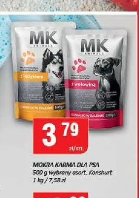 Mokra karma dla psa MK z wołowiną promocja w Chorten