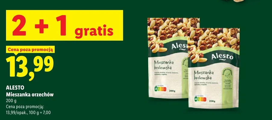 Mieszanka orzechów Alesto promocja w Lidl