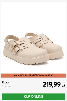 Sandały Crocs promocja w eobuwie.pl