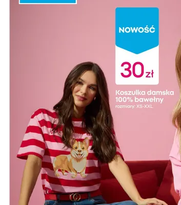 Koszulka damska 100% bawełny promocja w Pepco