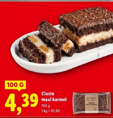 Ciasto maxi karmel promocja w Lidl