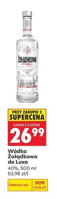 Wódka Żołądkowa de Luxe 40% promocja w Biedronka