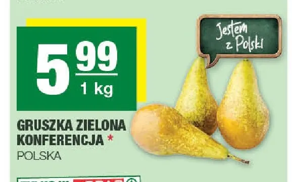 Gruszki zielone Konferencja polskie promocja w SPAR