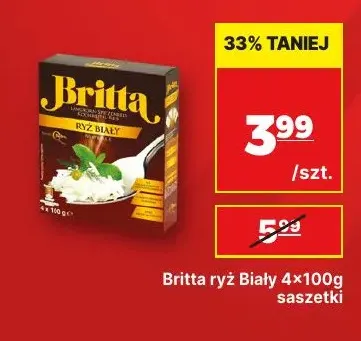 Ryż biały w saszetkach Britta promocja w API Market