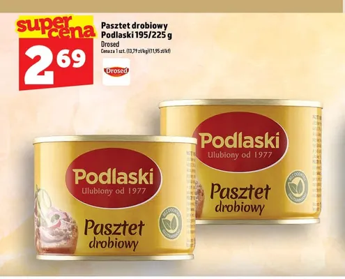 Pasztet drobiowy Podlaski Drosed promocja w TOPAZ