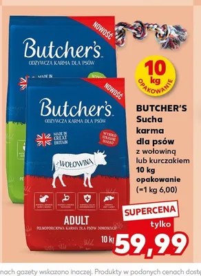 Sucha karma dla psów Butcher's z wołowiną promocja w Kaufland