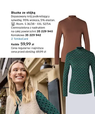Bluzka ze stójką Tchibo promocja w Tchibo