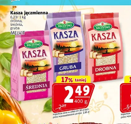 Kasza jęczmienna drobna Melvit promocja w Prim Market
