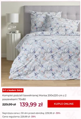 Komplet pościeli bawełnianej Morisa promocja w home&you