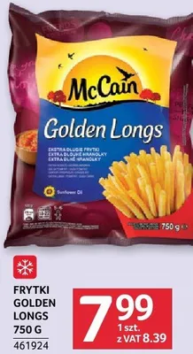 Frytki golden longs 750 g promocja w Selgros
