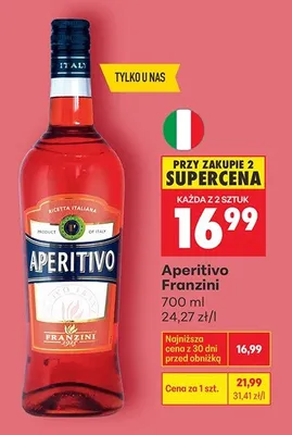 LIKIER Aperitivo Franzini promocja w Biedronka