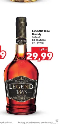 Brandy Legend 1863 promocja w Kaufland
