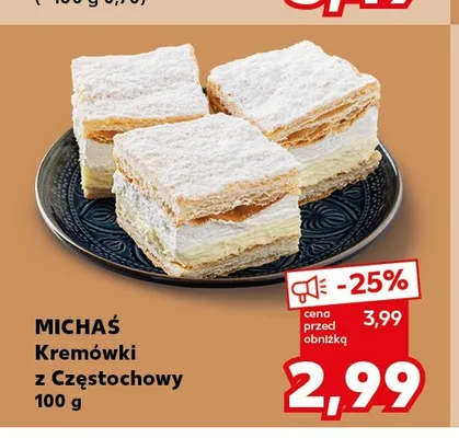 Kremówki z Częstochowy Michaś promocja w Kaufland