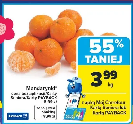 Mandarynki promocja w Carrefour