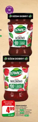 Dżem wiśniowy Łowicz promocja w Dino