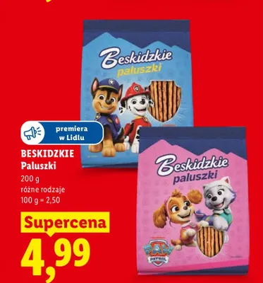Paluszki Beskidzkie Psi Patrol promocja w Lidl