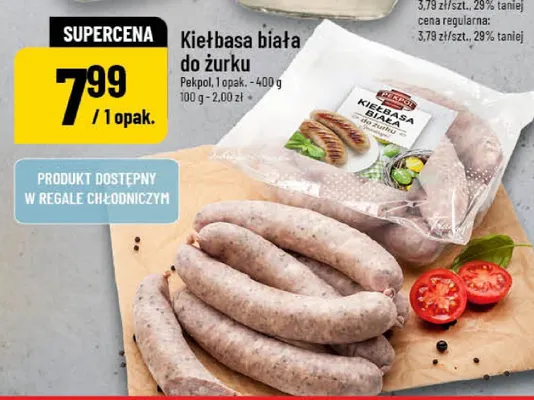 Kiełbasa biała do żurku promocja w POLOmarket