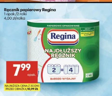 Ręcznik papierowy Regina Najdłuższy Ręcznik promocja w Delikatesy Centrum