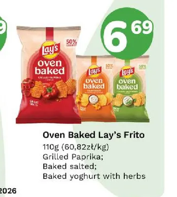 Chipsy Oven Baked Lay's Baked salted promocja w Limonka