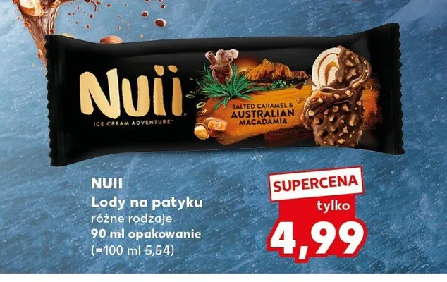 Lody na patyku Nuii promocja w Kaufland