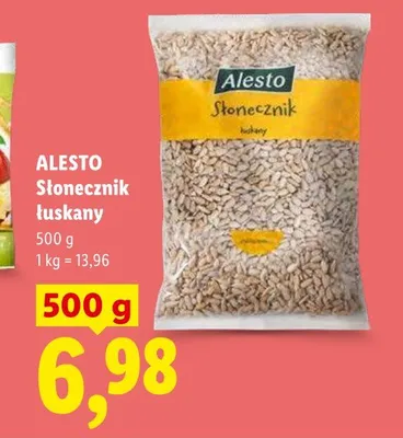 Słonecznik łuskany Alesto promocja w Lidl