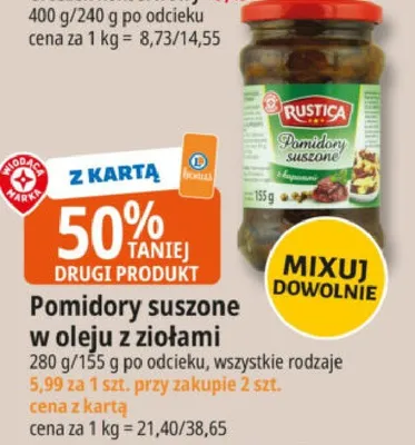 Pomidory suszone w oleju z ziołami promocja w Leclerc