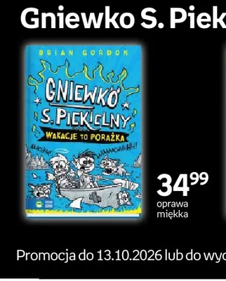 Książka Gniewko S. Piekielny Wakacje to porażka Zielona Sowa promocja w Empik