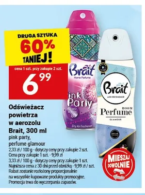 Odświeżacz powietrza w aerozolu Brait promocja w Twój Market