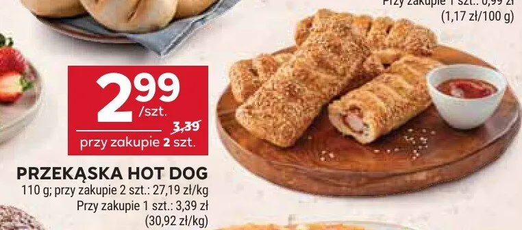 Przekąska hot dog promocja w Stokrotka