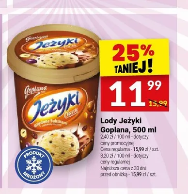 Lody Jeżyki Goplana promocja w Twój Market