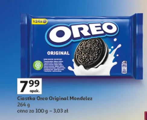 Ciastka Original Mondelez promocja w Auchan