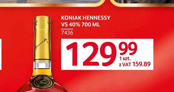 Koniak Hennessy VS 40% promocja w Selgros