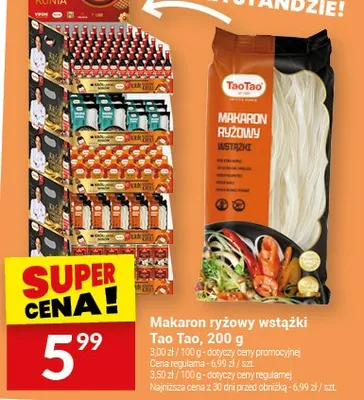 Makaron ryżowy wstążki tajski promocja w Twój Market