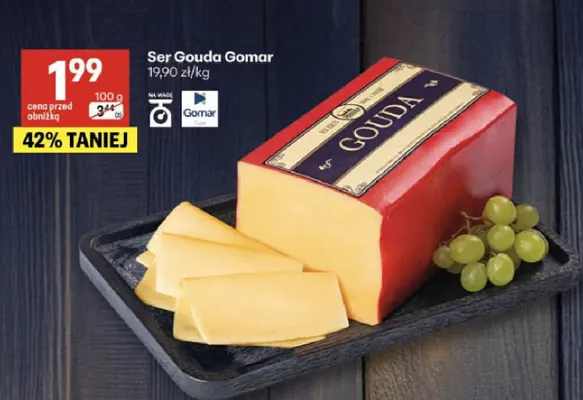 Ser Gouda Gomar promocja w Delikatesy Centrum