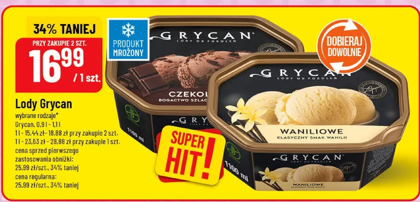 Lody wybrane rodzaje promocja w POLOmarket