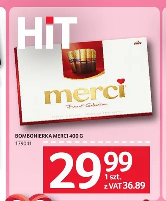 Bombonierka Merci 400g promocja w Selgros