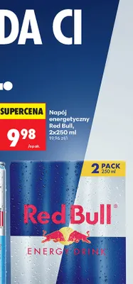 Napój energetyczny Red Bull 2-pak 250 ml promocja w Biedronka