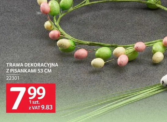 Trawa dekoracyjna z pisankami 53 cm promocja w Selgros