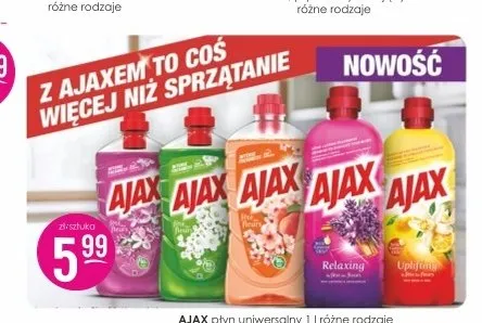 Płyn uniwersalny Ajax promocja w Drogerie Jasmin