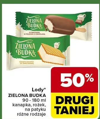 Lody kanapka, rożek, na patyku różne rodzaje promocja w Carrefour Express