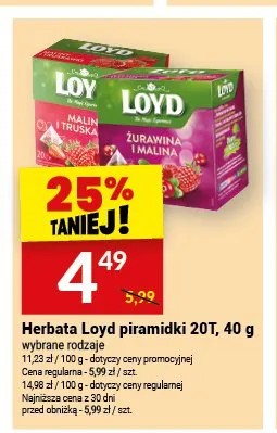 Herbata Loyd piramidki promocja w Twój Market