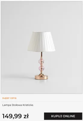 Lampa stołowa home&you Kristicks promocja w home&you