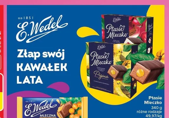 Ptasie Mleczko E.Wedel waniliowe z galaretką promocja w Carrefour